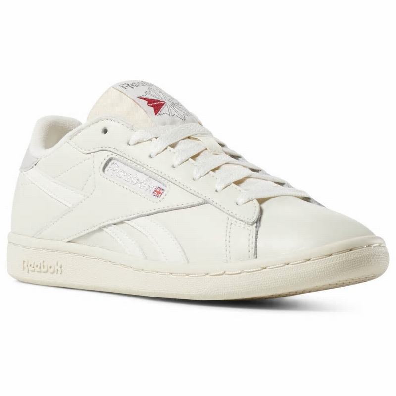 Tenisi Reebok Npc Uk Dama Albi Romania JI7835XC